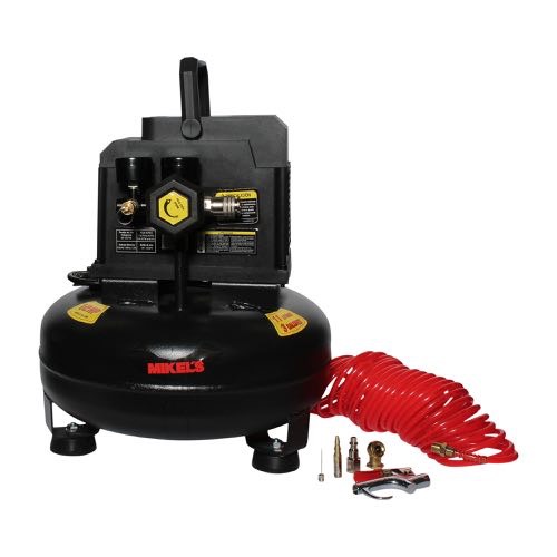 COMPRESOR DE AIRE 1/2HP LIBRE DE ACEITE 3 GALONES TIPO HAMBUEGUESA