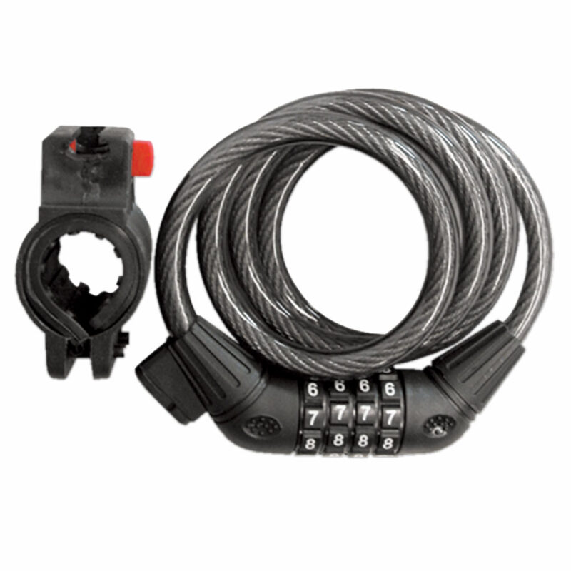 CABLE CANDADO ESPIRAL DE COMBINACION 1 M