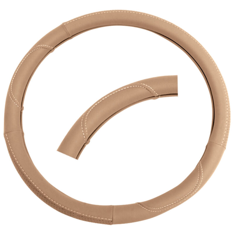 CUBREVOLANTE DE PIEL COLOR CAMELLO