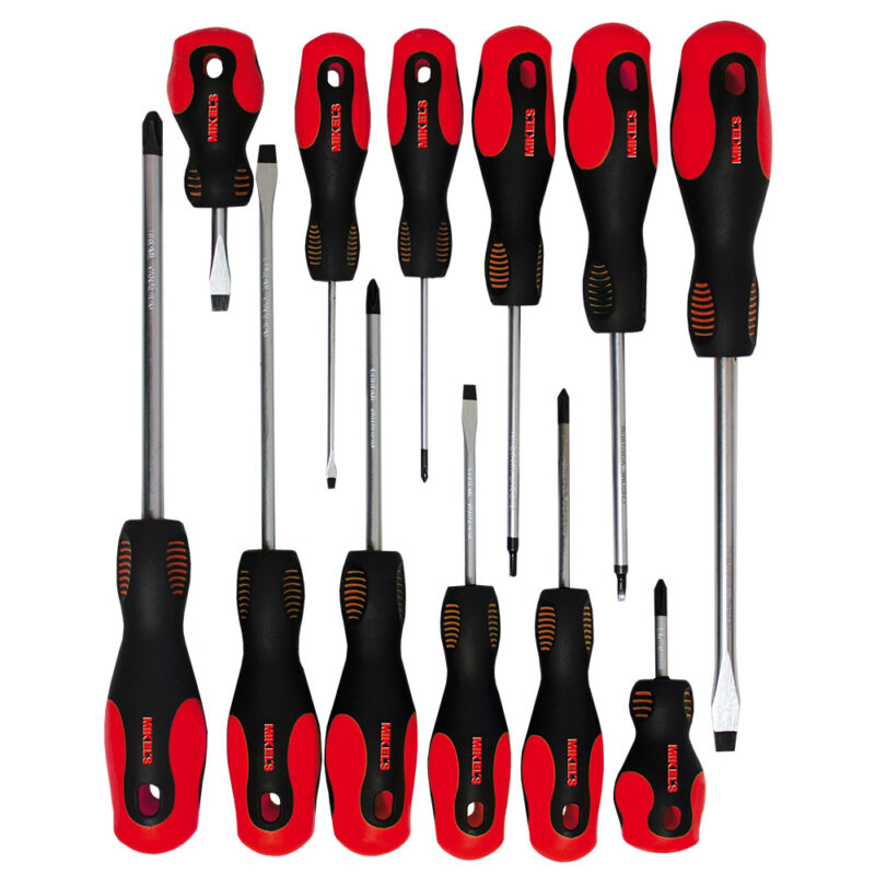 JUEGO DE DESARMADORES 12 PZAS BARRA CR-V