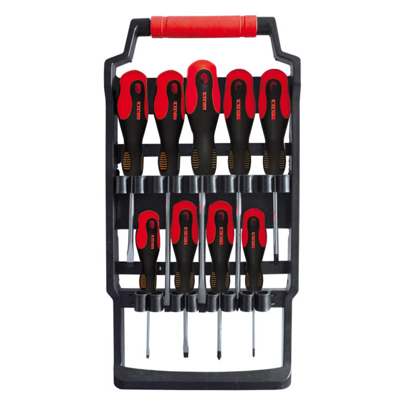 JUEGO DE DESARMADORES 9 PZAS BARRA CR-V