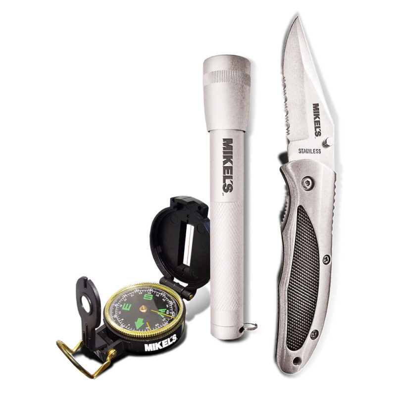 KIT NAVAJA BRUJULA Y LAMPARA