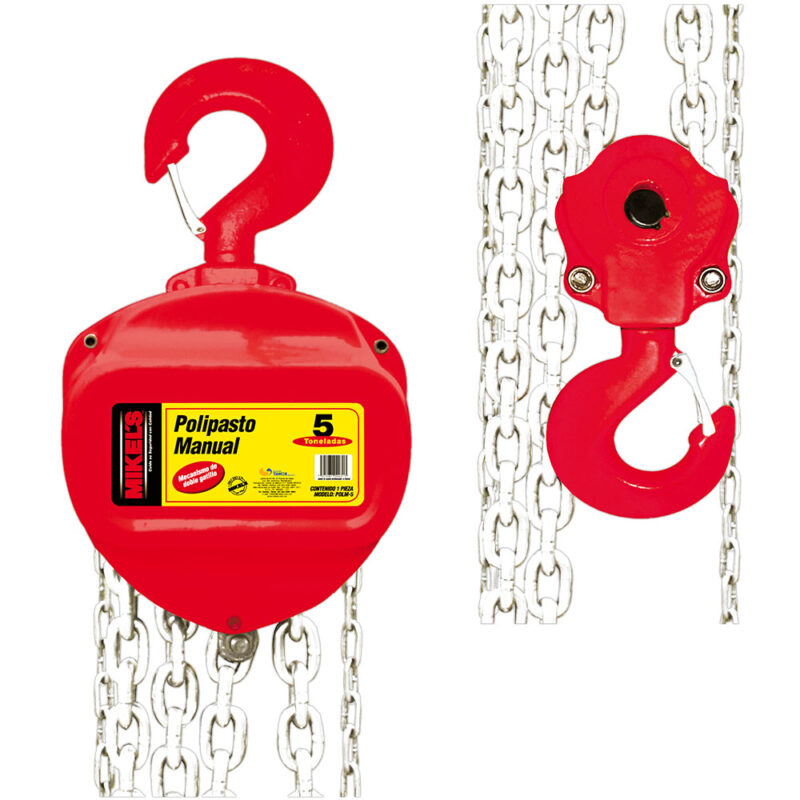 POLIPASTO MANUAL 5 t CADENA 3 m