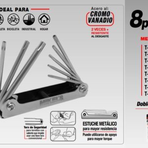 Juego de Llaves Hexagonales TORX tipo navaja