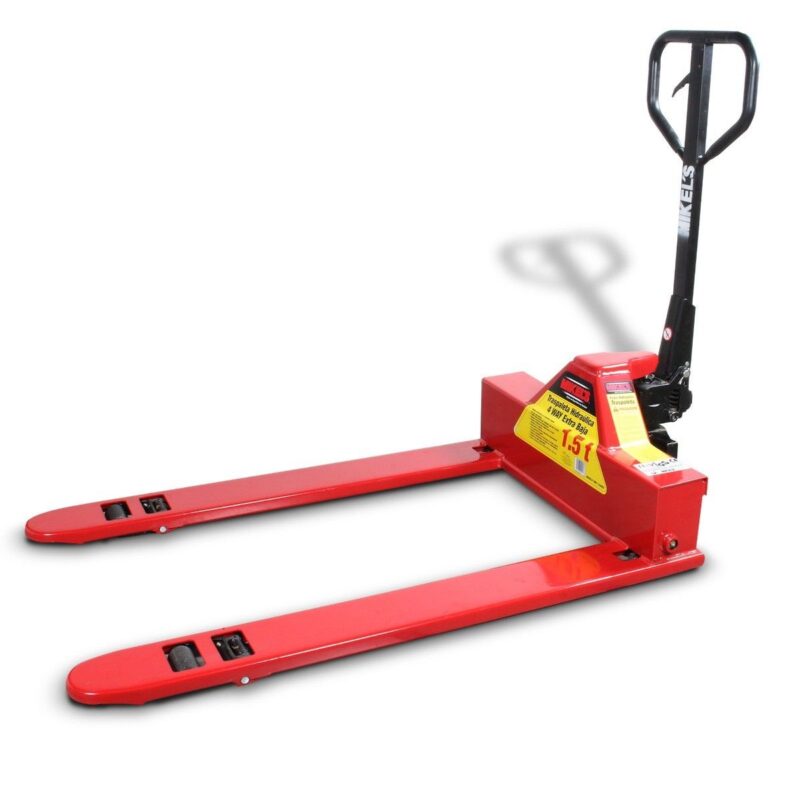Patín hidráulico transpaleta con ruedas de nylon Extra baja 4 way 1.5 ton