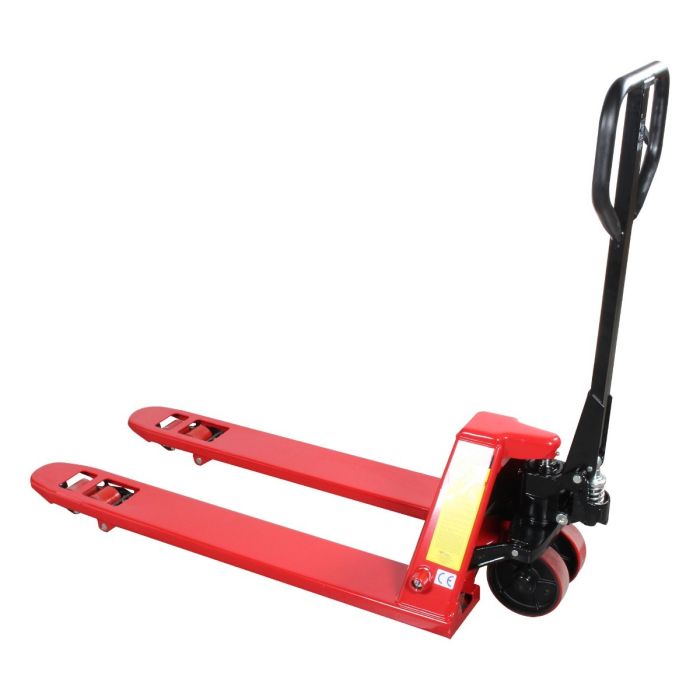 Patin hidráulico transpaleta con ruedas de poliuretano sistema tándem tipo Europeo 2.5 ton