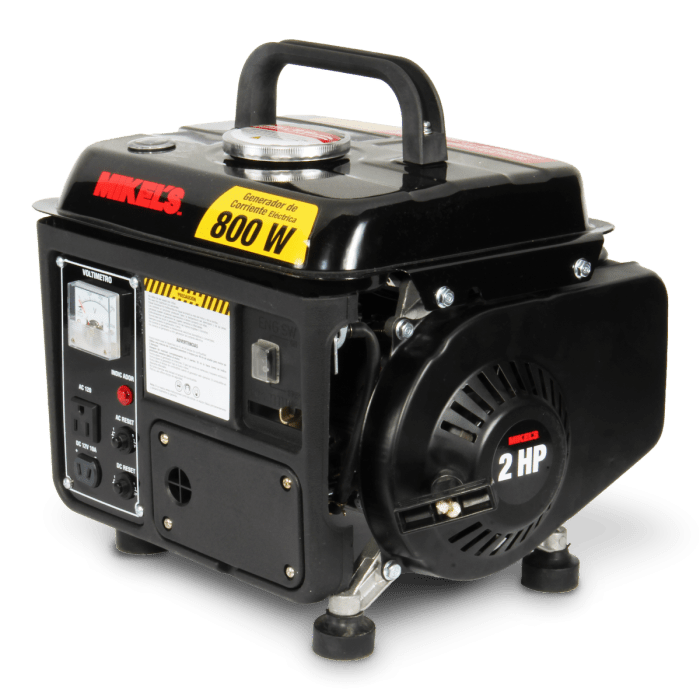 GENERADOR CORRIENTE ELECTRICA 800 W / 2hp